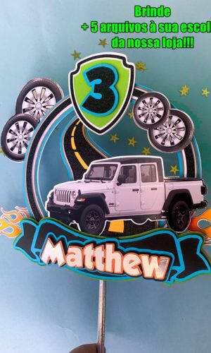 Arquivo de Corte Topo de Bolo Jeep