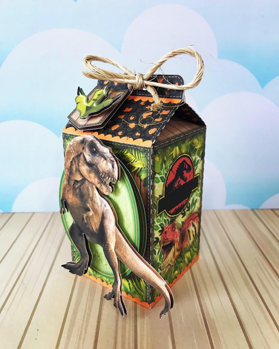 Arquivo de Corte Topo de Bolo Jurassic Park 2 CAMADAS + KIT - Imagem 4