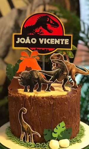Arquivo de corte topo de bolo Jurássic Park 2x1