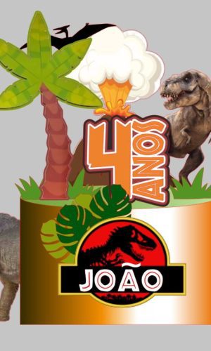 Arquivo de Corte Topo de Bolo Jurassic Park