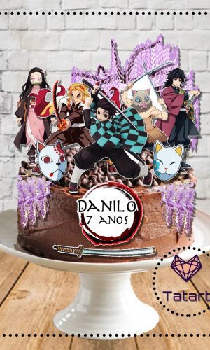 Arquivo de corte topo de bolo kimetsu no yaiba -002