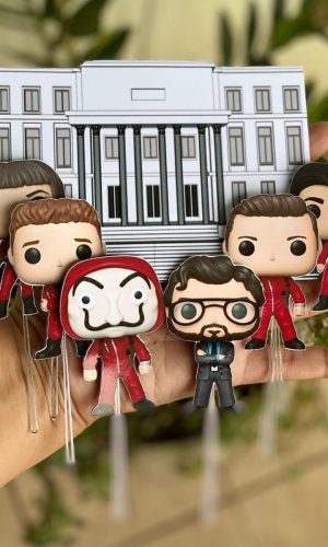 Arquivo de Corte Topo de Bolo La Casa de Papel Cute
