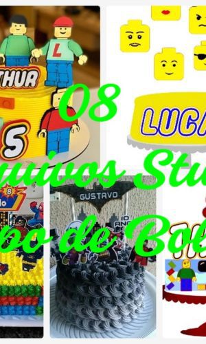 Arquivo de Corte Topo de Bolo - Lego
