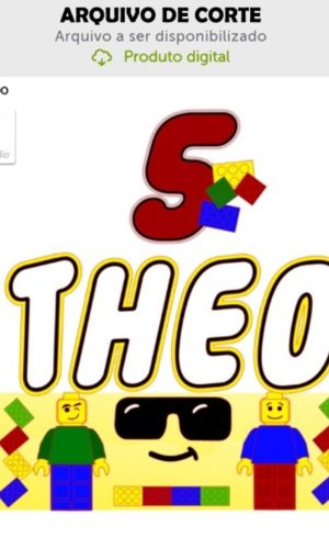 Arquivo de Corte Topo de Bolo Lego