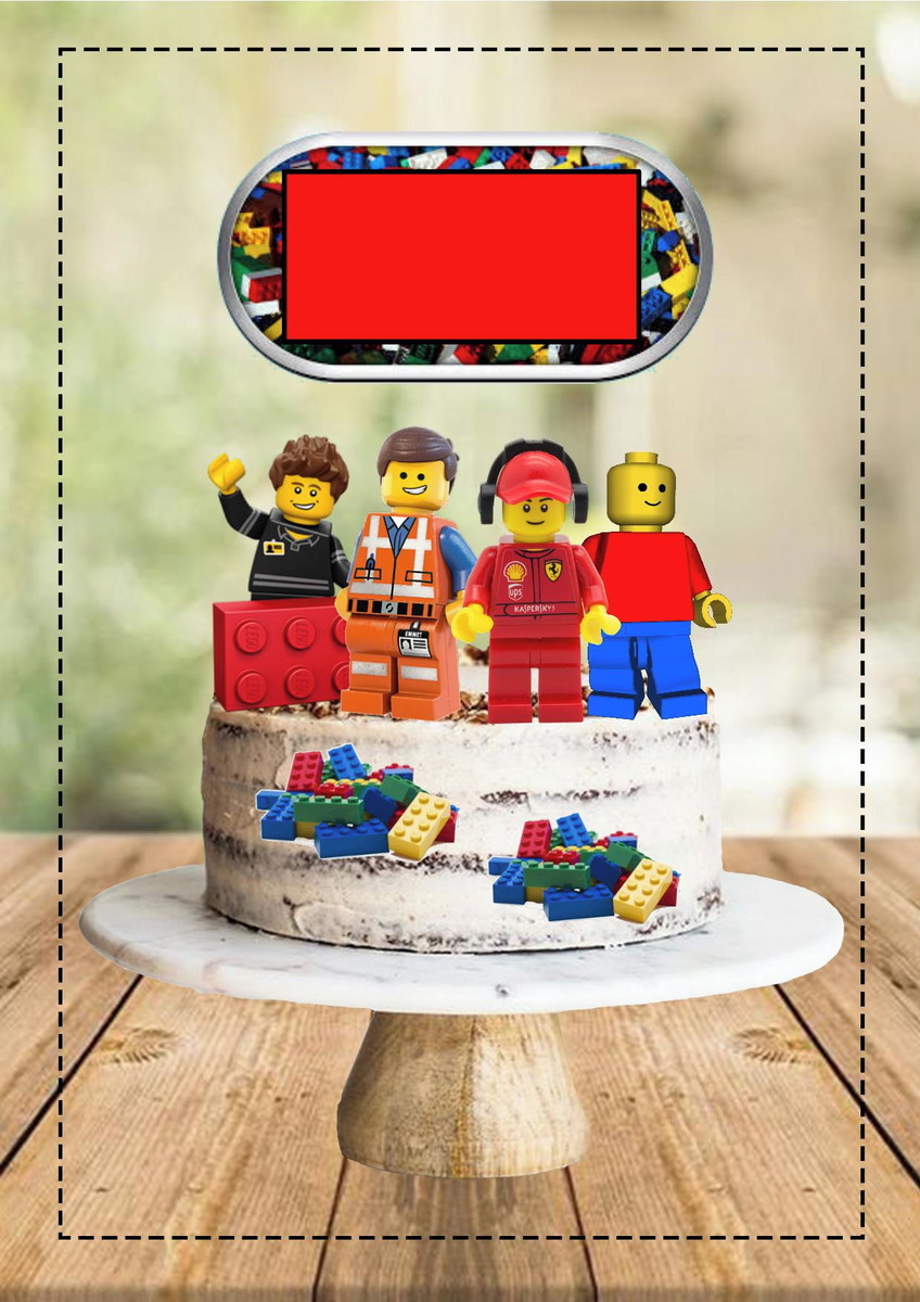 Arquivo de Corte Topo de Bolo Lego