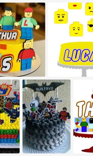 Arquivo de Corte Topo de Bolo Lego + Brinde