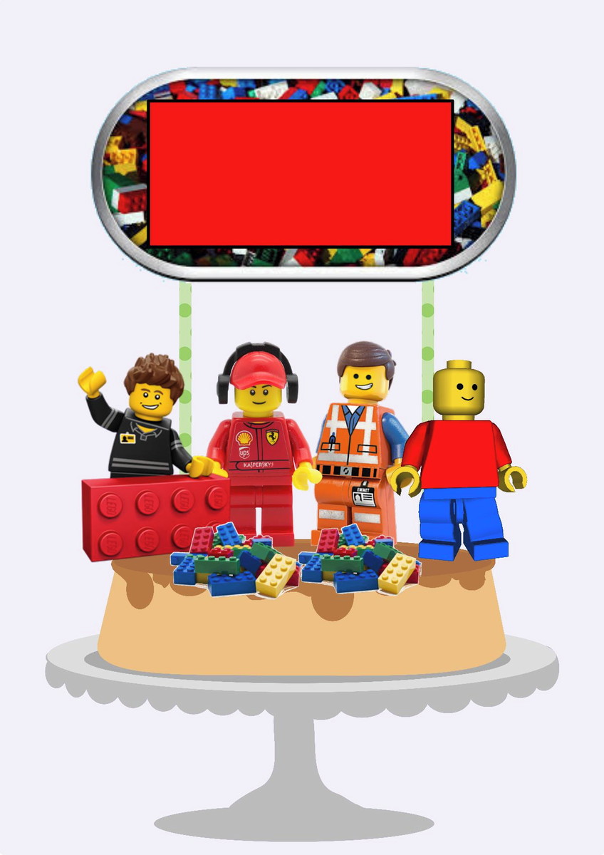 10 Arquivos Por R$ 10,00 Topo de Bolo Lego