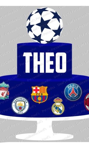 Arquivo de Corte Topo de Bolo Liga dos Campeões Uefa