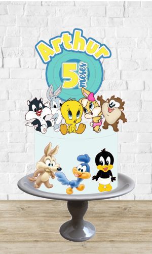 Arquivo de Corte Topo de Bolo Looney Tunes Baby