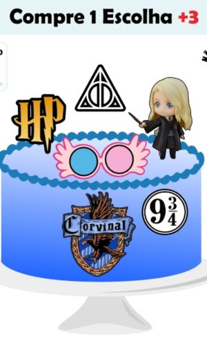 Arquivo de Corte Topo de Bolo Luna Harry Potter