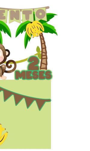 ARQUIVO DE CORTE TOPO DE BOLO macaco macaquinho