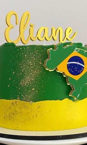 Arquivo de Corte Topo de Bolo Mapa do Brasil