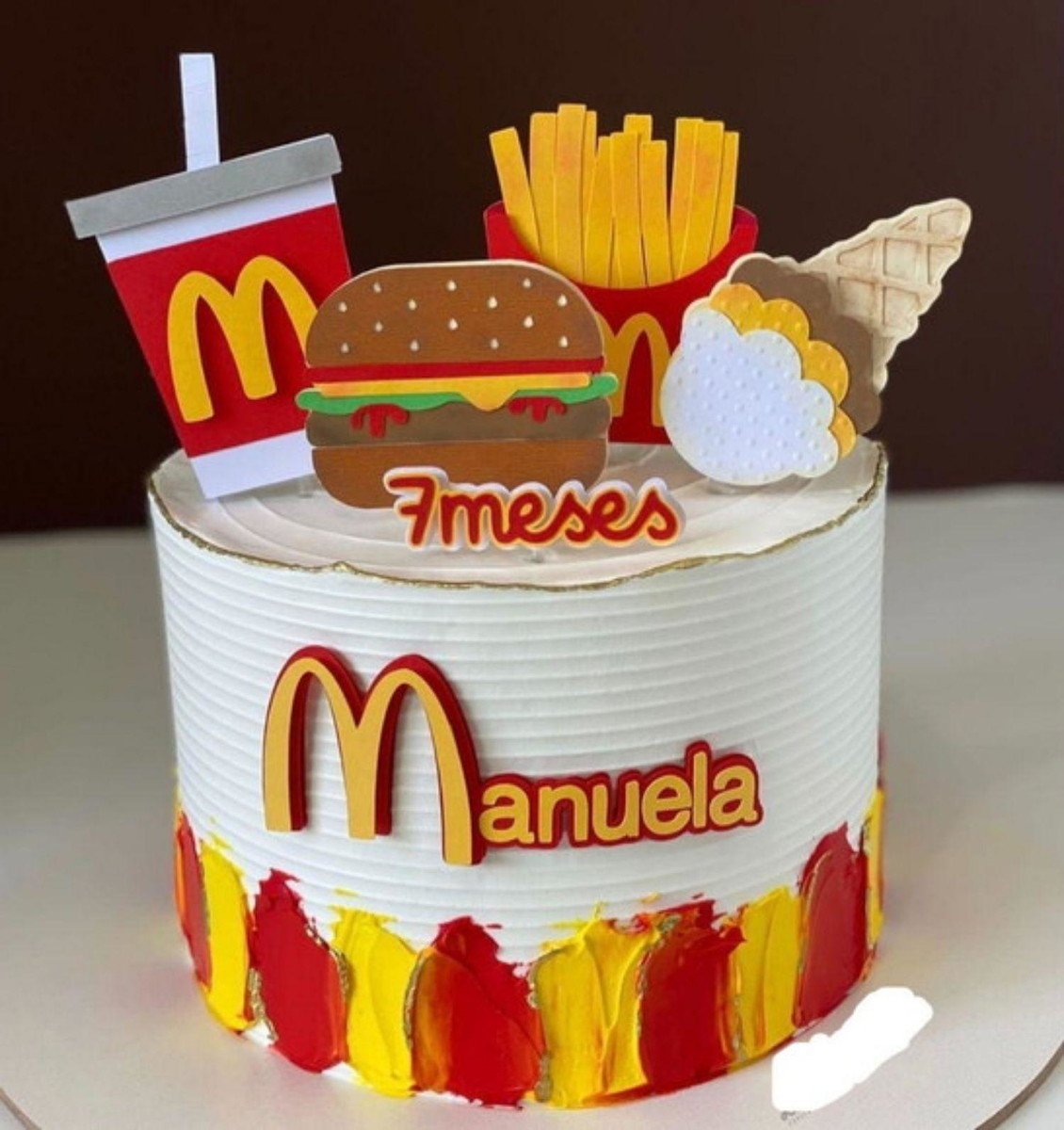Arquivo de Corte Topo de Bolo Mc Donald Camadas Studio