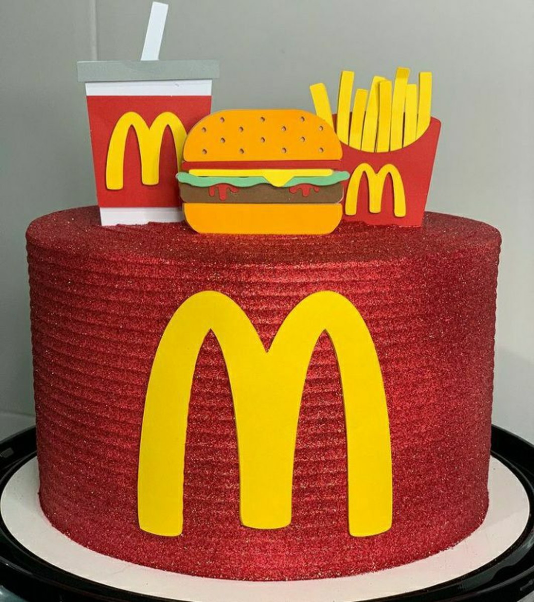 Arquivo de Corte Topo de Bolo Mc Donalds