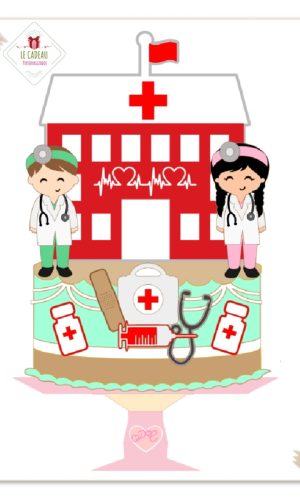 Arquivo de Corte Topo de Bolo Medico Studio