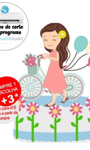 Arquivo De Corte Topo De Bolo Menina