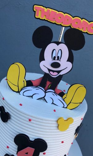 ARQUIVO DE CORTE Topo de Bolo - Mickey Camadas