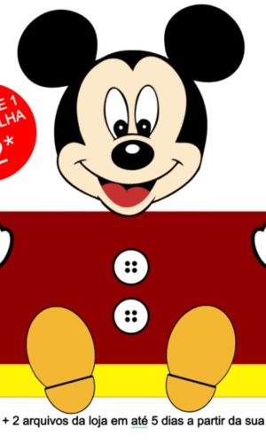 Arquivo de Corte Topo de Bolo Mickey mouse