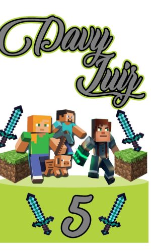 Arquivo de Corte Topo de Bolo Minecraft 01