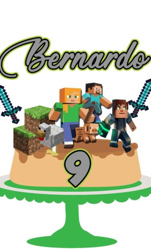 Arquivo de Corte Topo de Bolo Minecraft 02