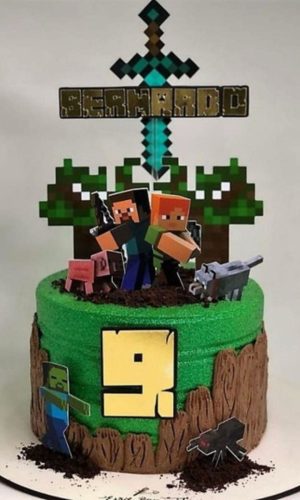 Arquivo De Corte Topo De Bolo Minecraft #15337