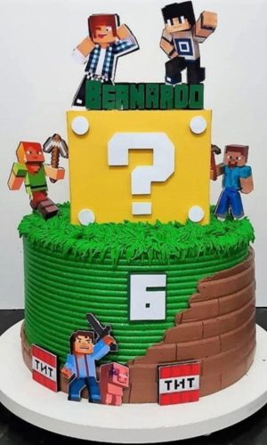 Arquivo De Corte Topo De Bolo Minecraft #15338