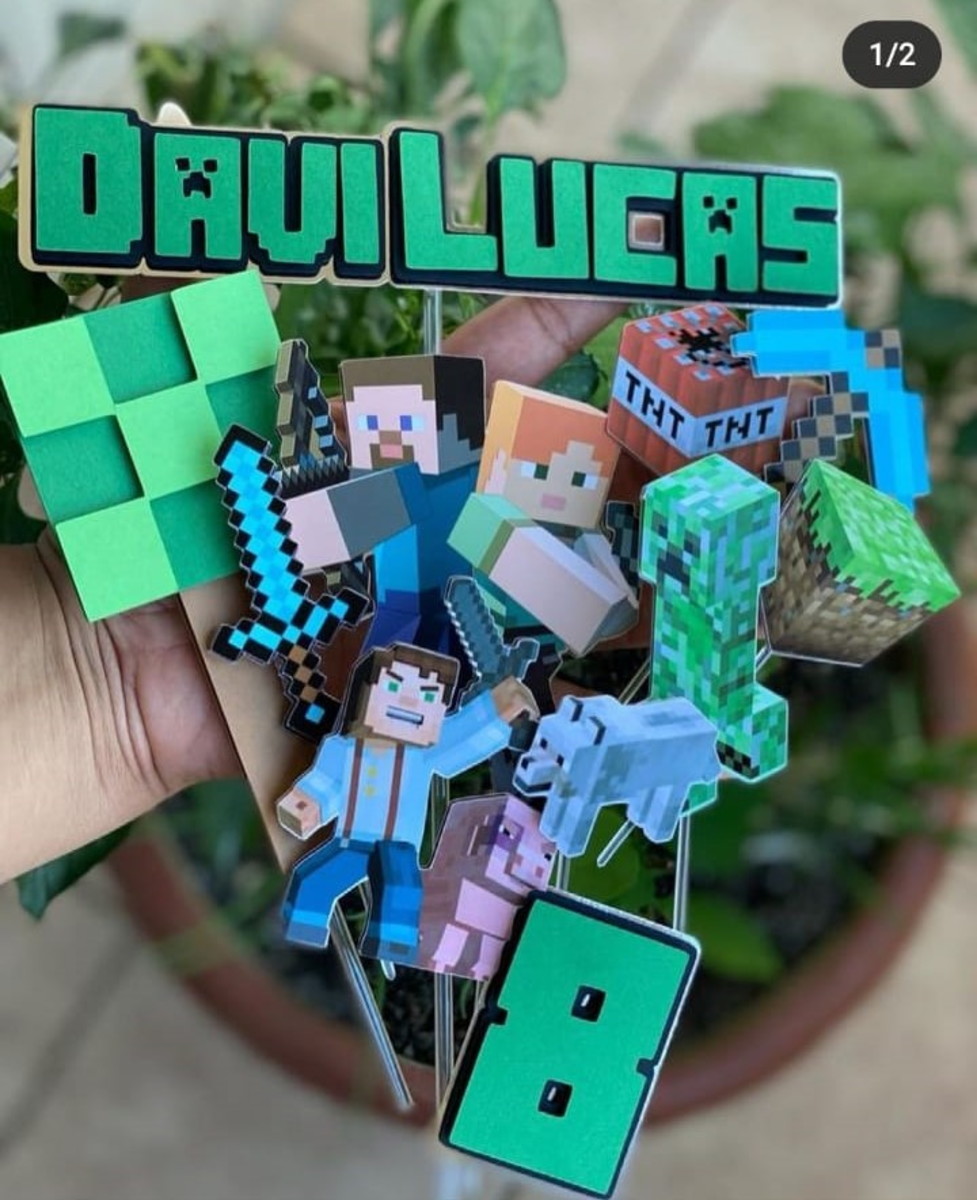 Arquivo de Corte topo de bolo Minecraft #181