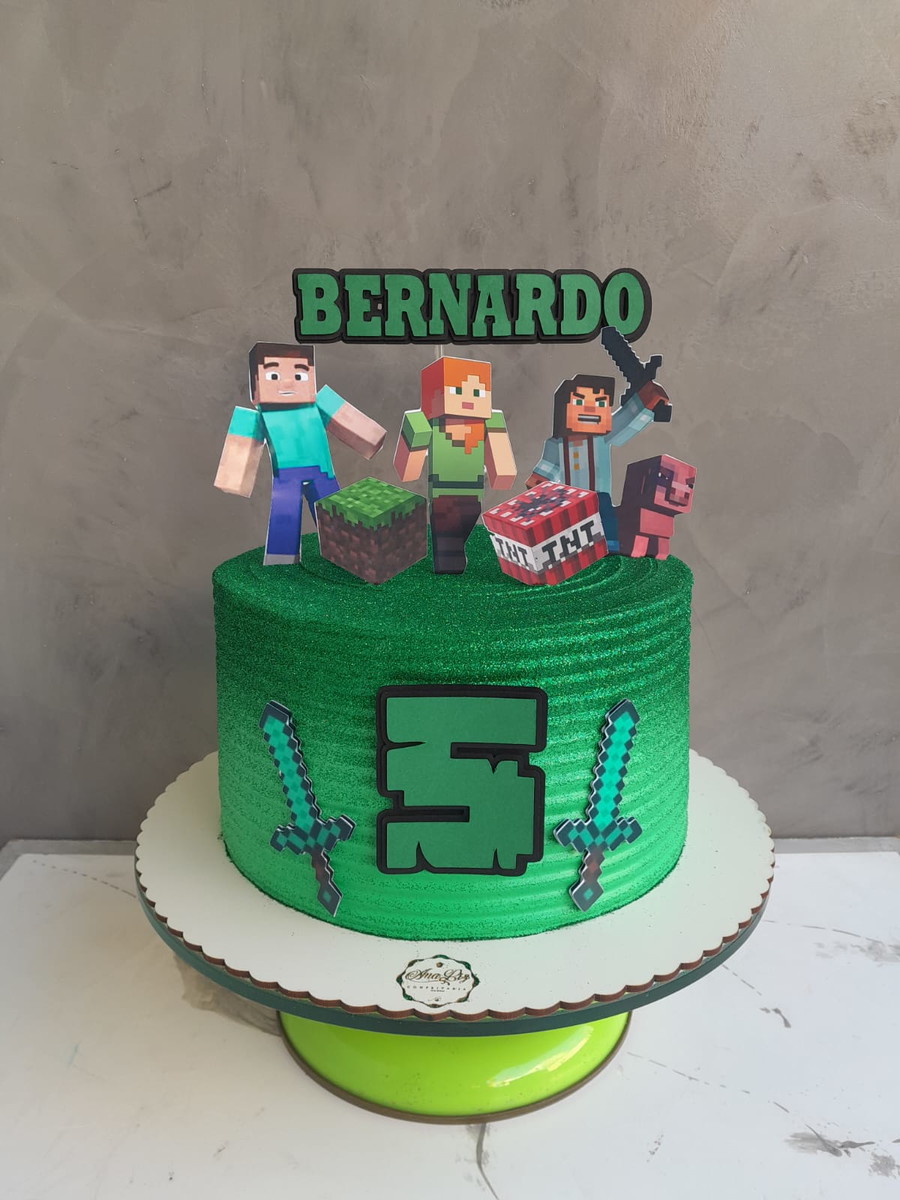 Arquivo de Corte Topo de Bolo Minecraft 2