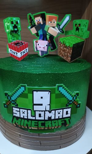 Arquivo de Corte Topo de Bolo Minecraft