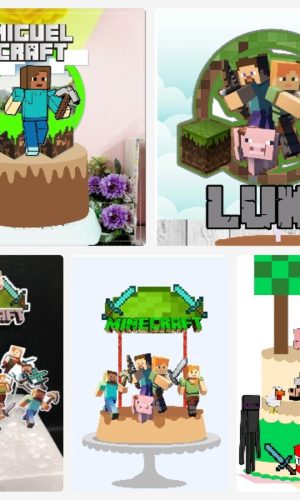 Arquivo de Corte Topo de Bolo Minecraft + Brinde