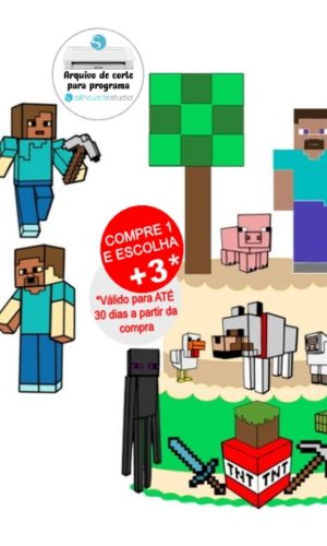 Arquivo de Corte Topo de Bolo Minecraft - Camada