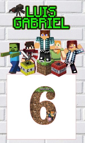 Arquivo de Corte Topo de Bolo Minecraft Studio 002