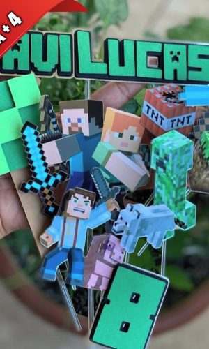 Arquivo de Corte Topo de Bolo Minecraft