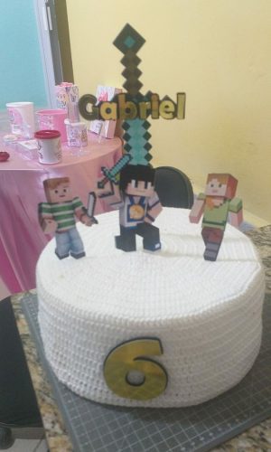 Arquivo de Corte - Topo de Bolo Minecraft
