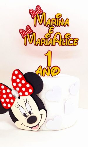 Arquivo de Corte Topo de Bolo Minnie 100% Camada 2 Studio