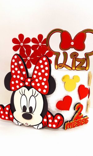 Arquivo de Corte Topo de Bolo Minnie Baby 100% Camada Studio