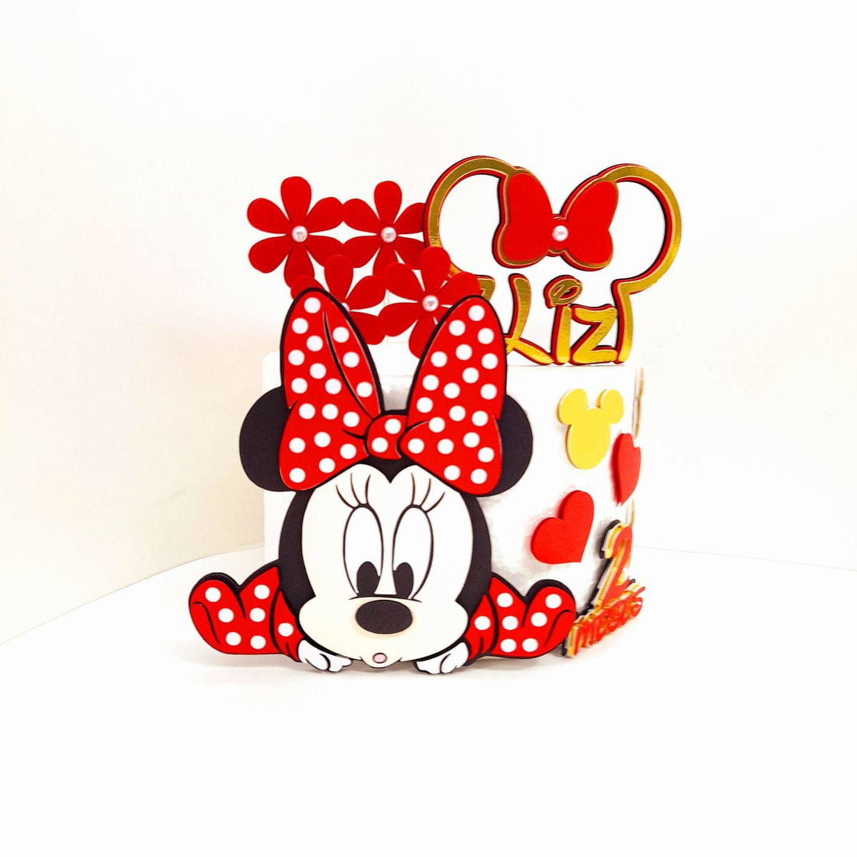 Arquivo de Corte Topo de Bolo Minnie Baby 100% Camada Studio - Imagem 2