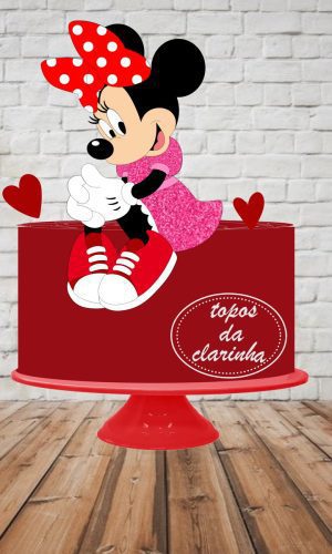 Arquivo de Corte topo de bolo MINNIE CAMADA