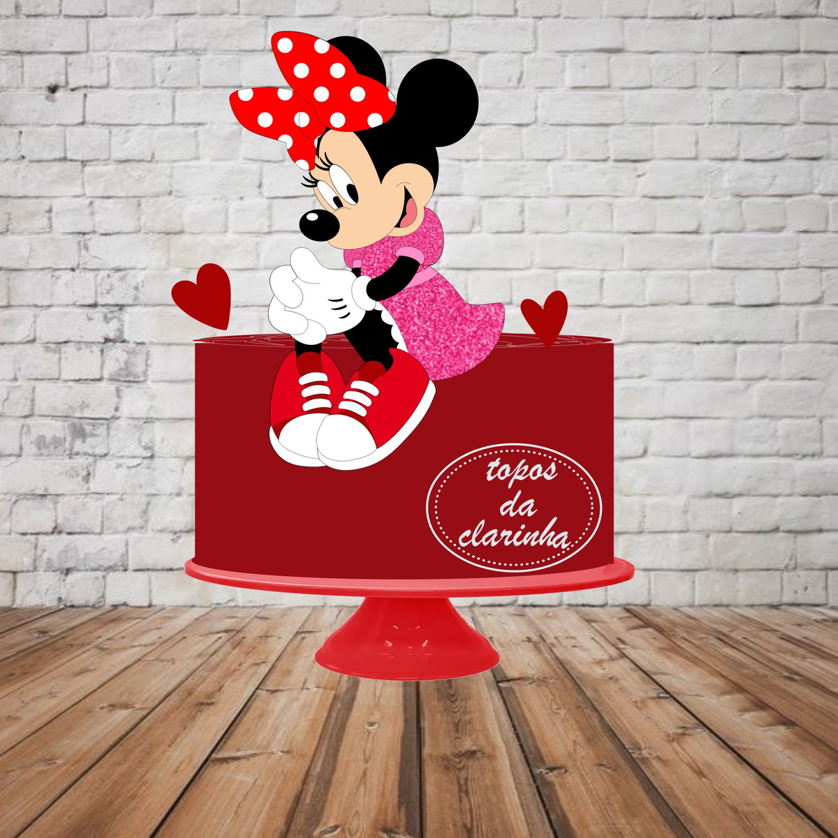 Arquivo de Corte topo de bolo MINNIE CAMADA