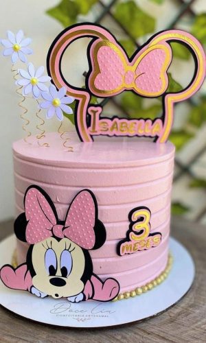 Arquivo De Corte Topo De Bolo Minnie Em Camadas 1320