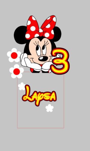 Arquivo De Corte Topo De Bolo Minnie