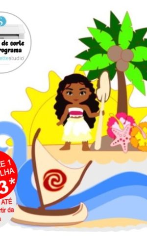 Arquivo de Corte Topo de Bolo Moana