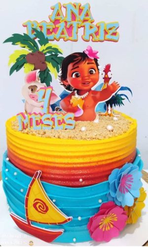 Arquivo de Corte Topo de Bolo Moana Baby