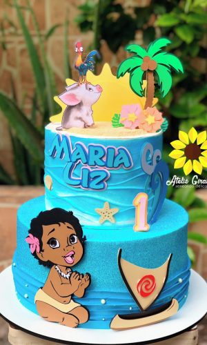 Arquivo de Corte Topo de Bolo Moana Baby Ganhe+3produtos