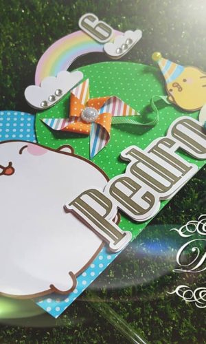 Arquivo de Corte Topo de Bolo Molang Menino