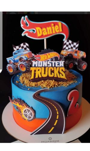 Arquivo de Corte Topo de Bolo Monster Truck