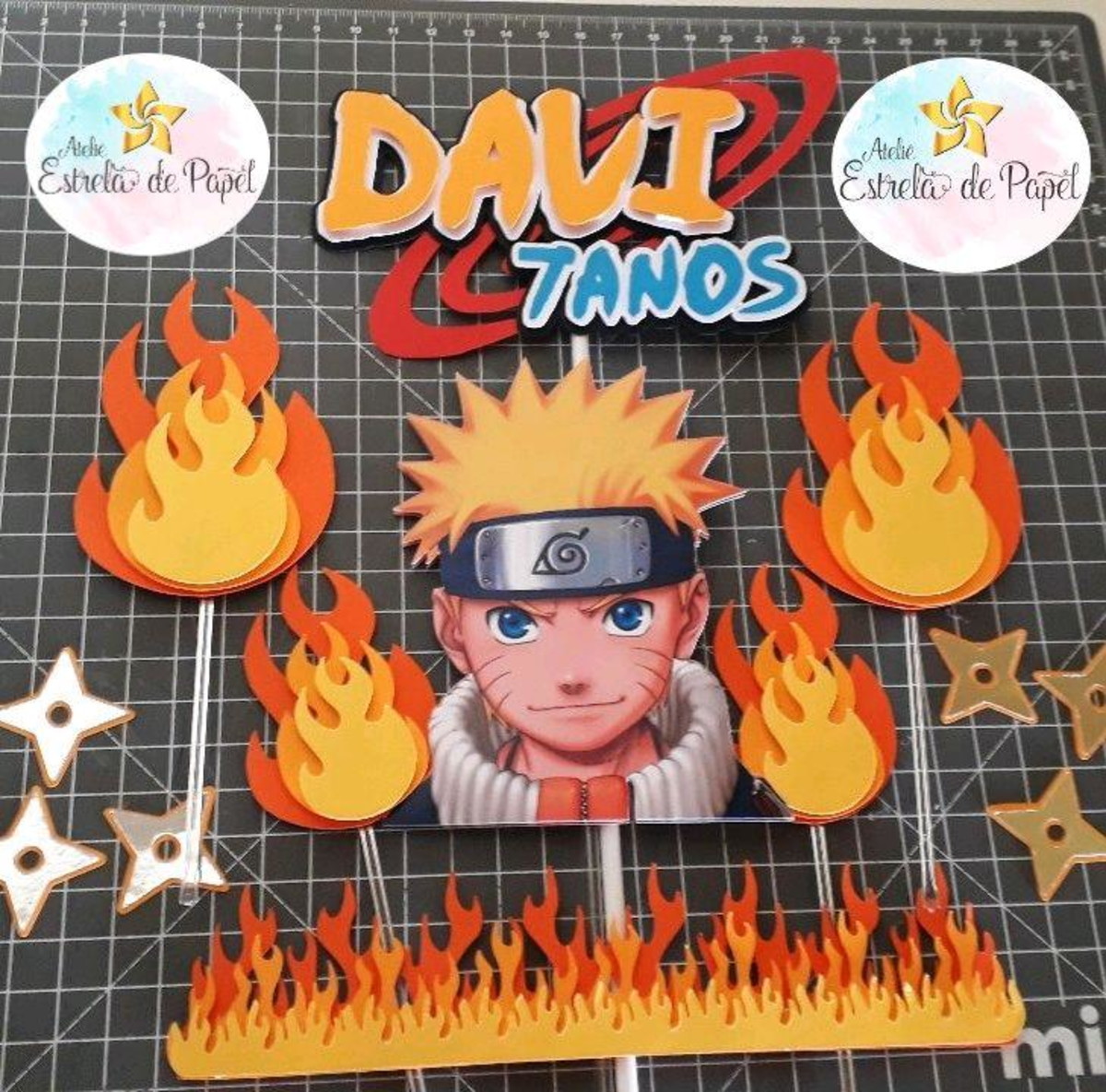 Arquivo de corte topo de bolo Naruto - Imagem 2