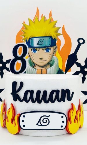 Arquivo de Corte Topo de Bolo Naruto Studio Silhouette
