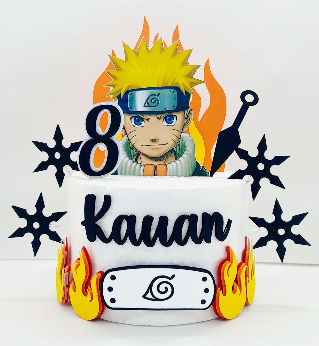 Arquivo de Corte Topo de Bolo Naruto Studio Silhouette