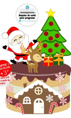 Arquivo De Corte Topo De Bolo Natal